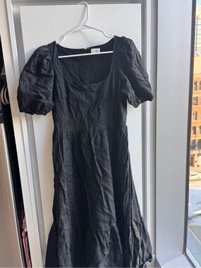 Wilfred free black linen dress